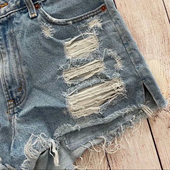 Abercrombie & Fitch | Hi-rise Annie jean shorts - Picture 3 of 6